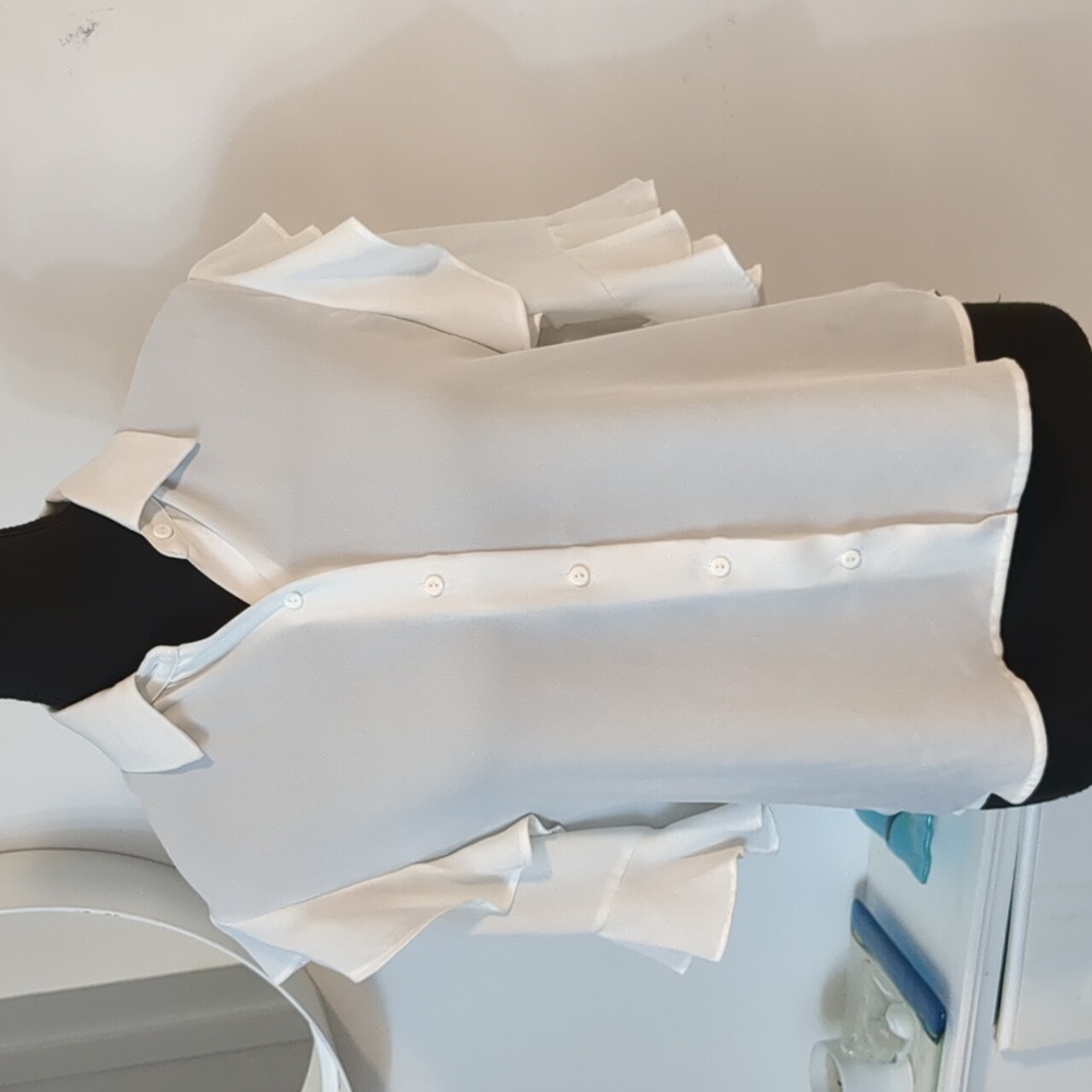 The Kooples White Ruffle Blouse - Picture 3 of 8